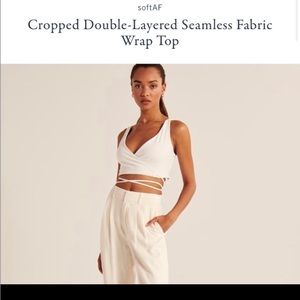 nwt abercrombie wrap top
